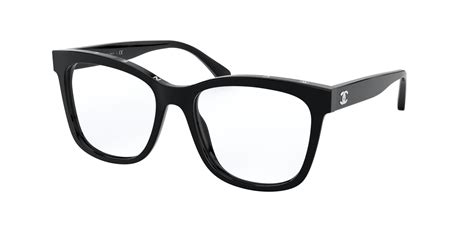 chanel black eyeglasses frame|Chanel CH3392 C501 Black & Beige Glasses .